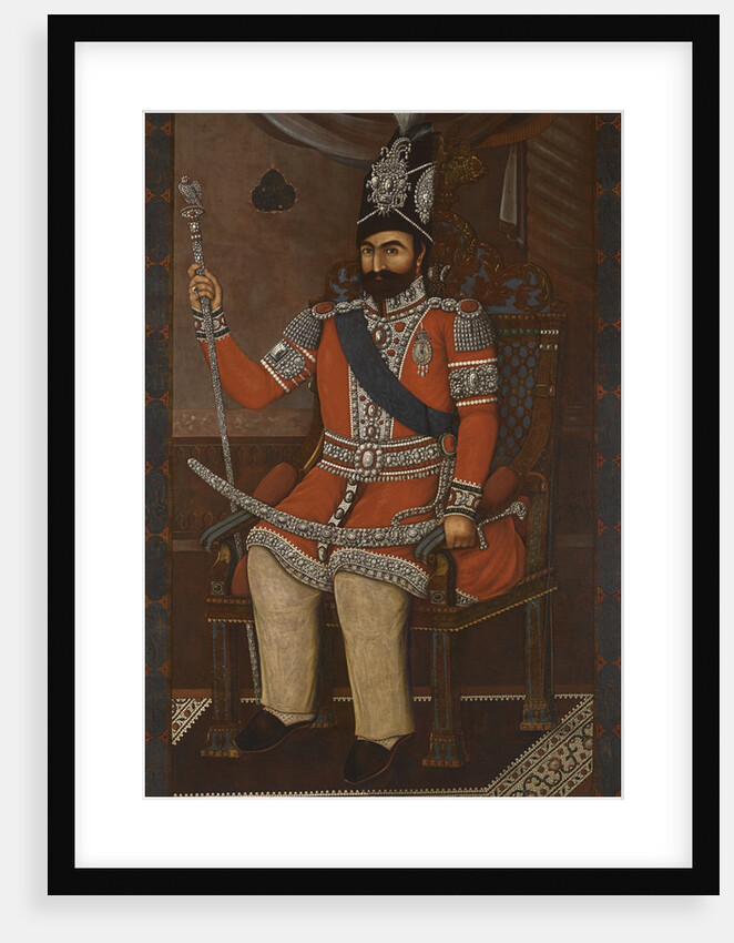 Portrait of Mohammad Shah Qajar by Iranian master