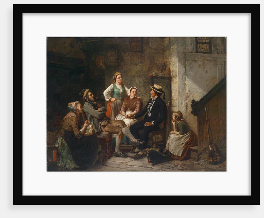Return of the young sailor by Carl Wilhelm Huebner
