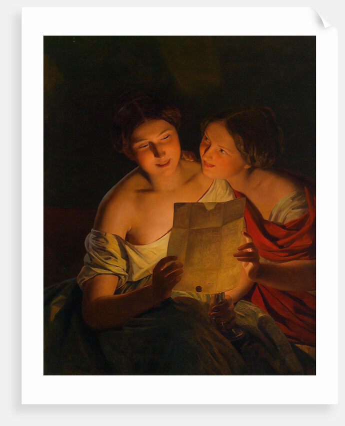 Love letter by Ferdinand Georg Waldmüller