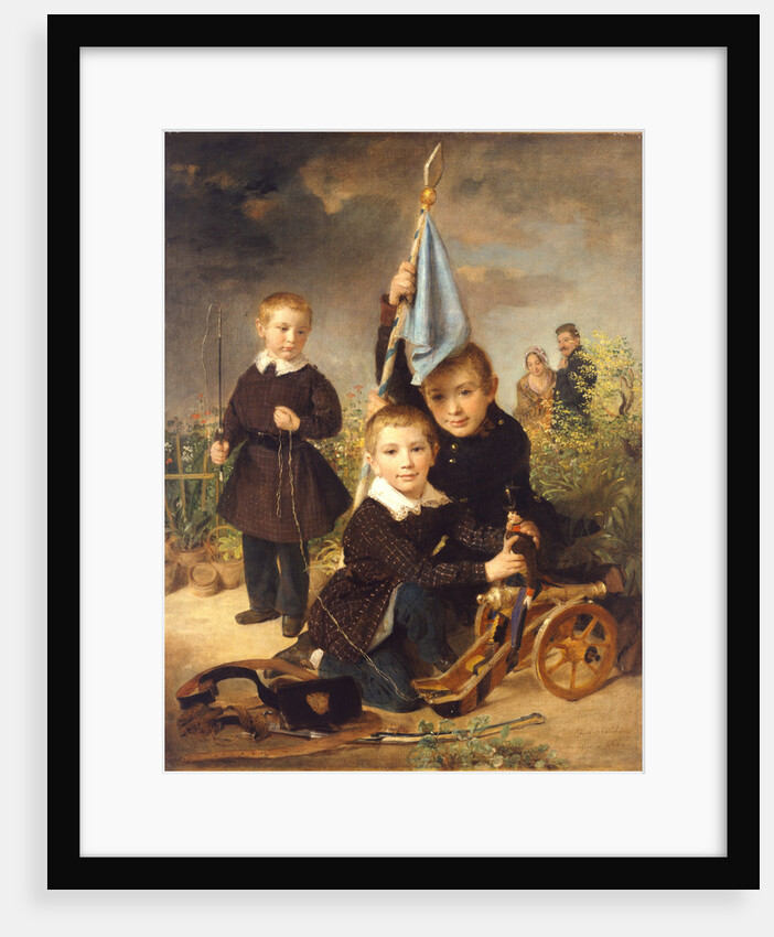 Childrens soldier games by Johann Baptist Reiter