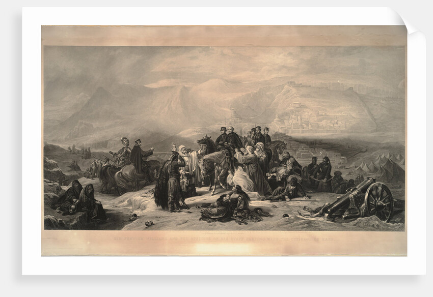 The defence of Kars. Sir Fenwick Williams and the officers of his staff parting with the citizens of by Thomas Jones Barker