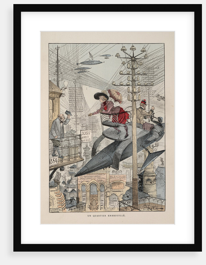 Illustration for Le vingtième siècle: La vie électrique by Albert Robida