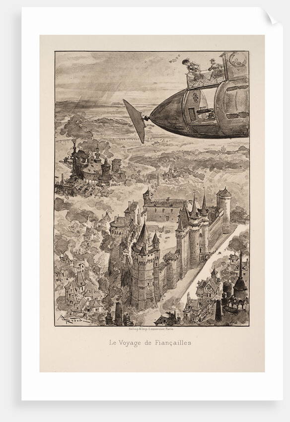 Illustration for Le vingtième siècle: La vie électrique by Albert Robida