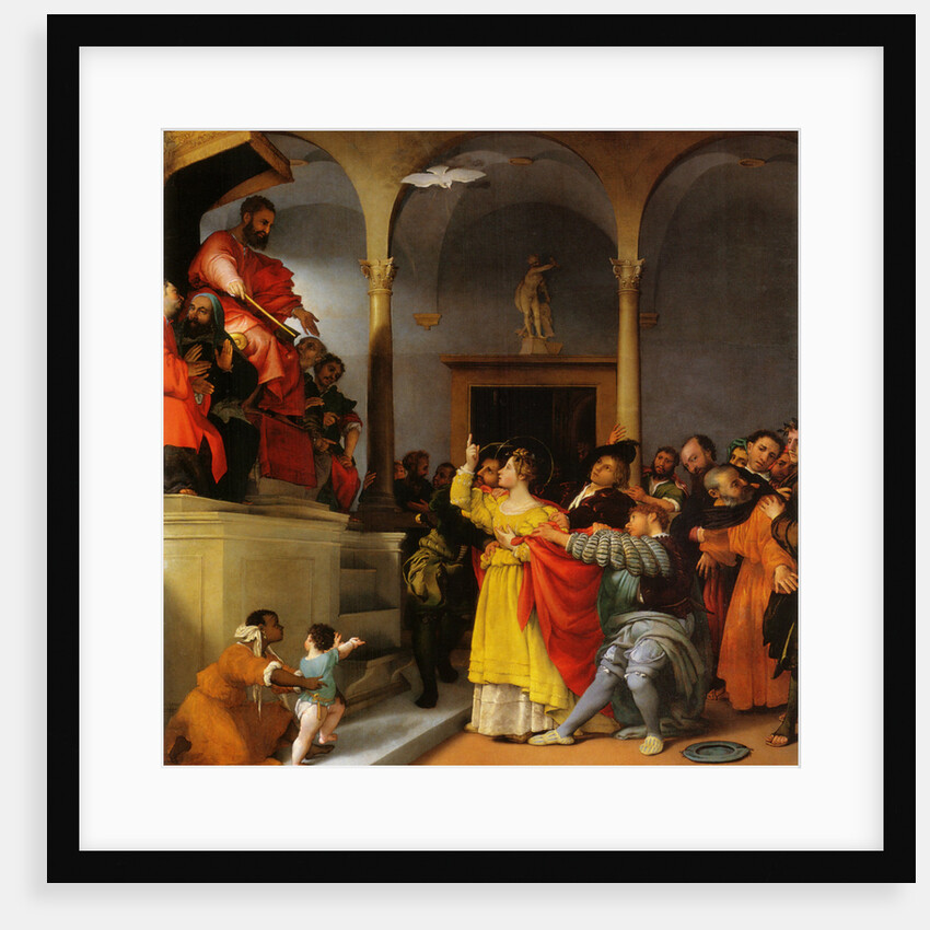 Altar of St. Lucia. Saint Lucia Before The Judge by Lorenzo Lotto