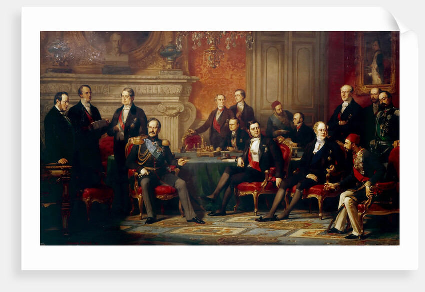 The Congress of Paris in 1856 by Édouard Louis Dubufe