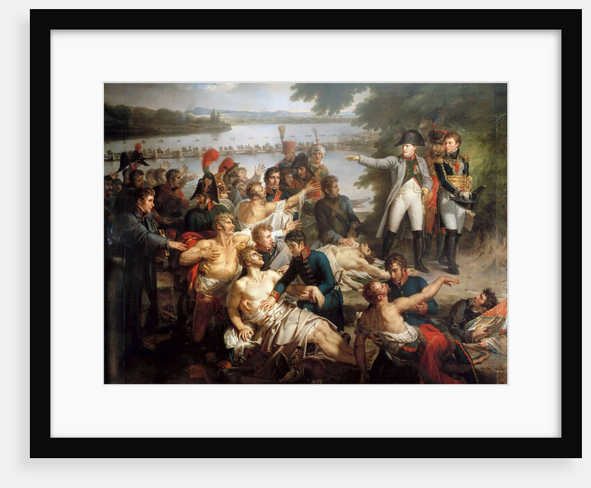 The Return of Napoleon to the Island of Lobau after the Battle of Essling, May 23, 1809 by Charles Meynier