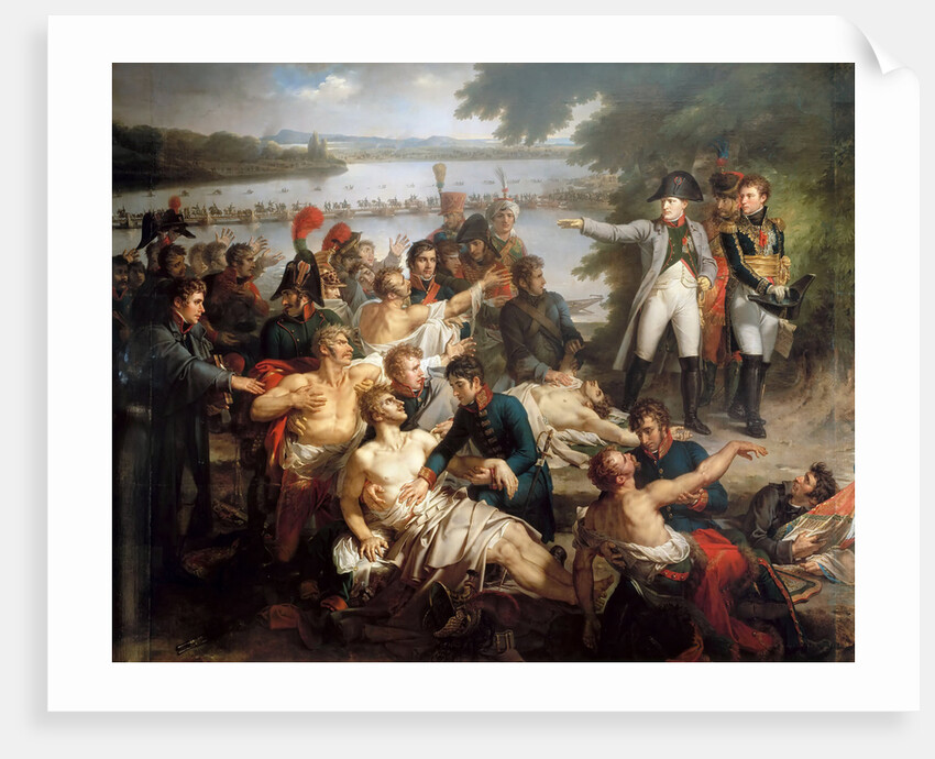 The Return of Napoleon to the Island of Lobau after the Battle of Essling, May 23, 1809 by Charles Meynier