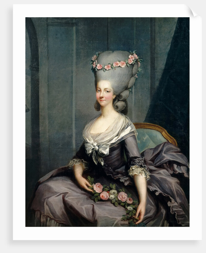 Portrait of Marie Louise of Savoy, Princess of Lamballe by Antoine-François Callet