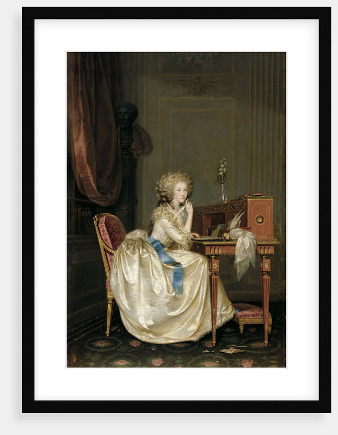 Portrait of Marie Louise of Savoy, Princess of Lamballe by Anton Hickel
