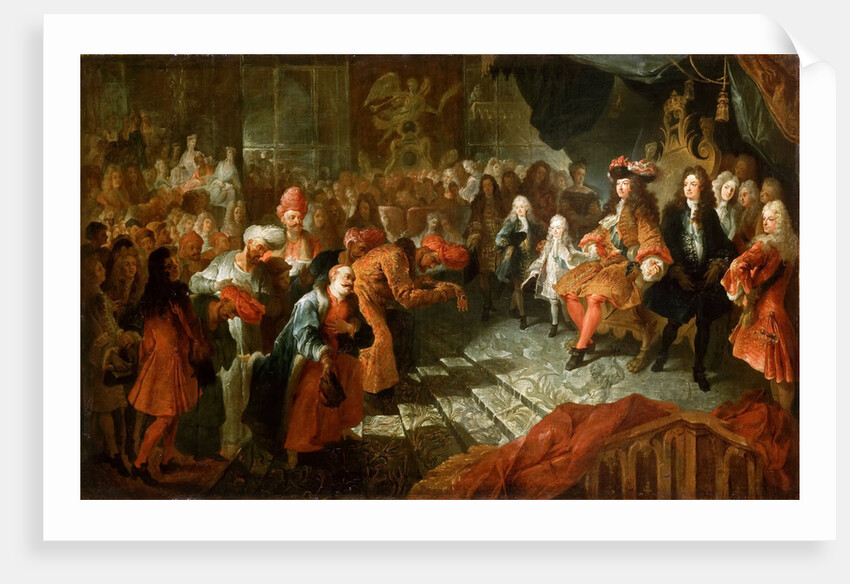 Louis XIV receiving the Persian Ambassador in the Galerie des Glaces at Versailles, 19th February 17 by Antoine Coypel