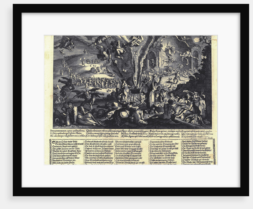 The Witches Sabbat by Matthäus Merian the Elder