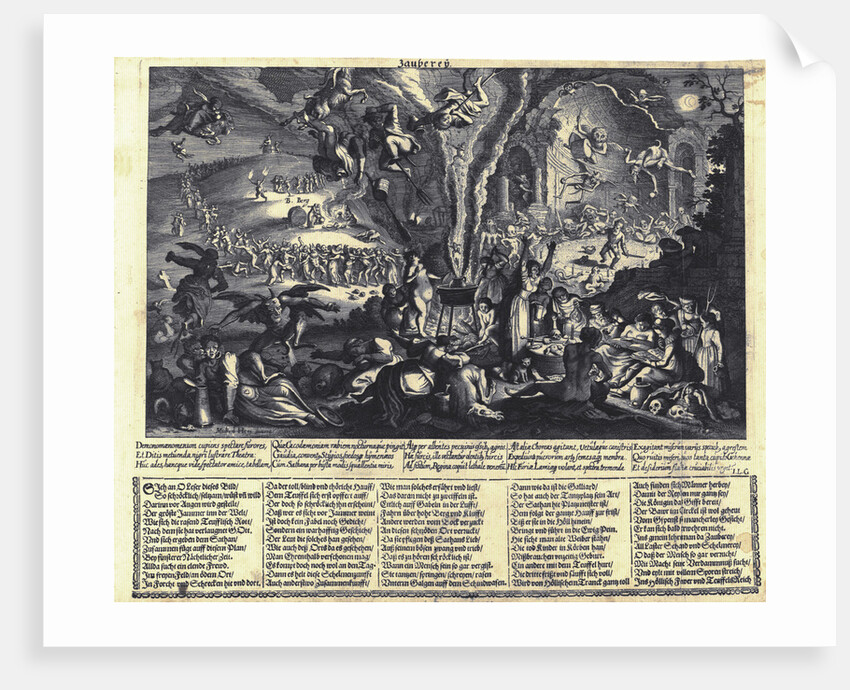 The Witches Sabbat by Matthäus Merian the Elder