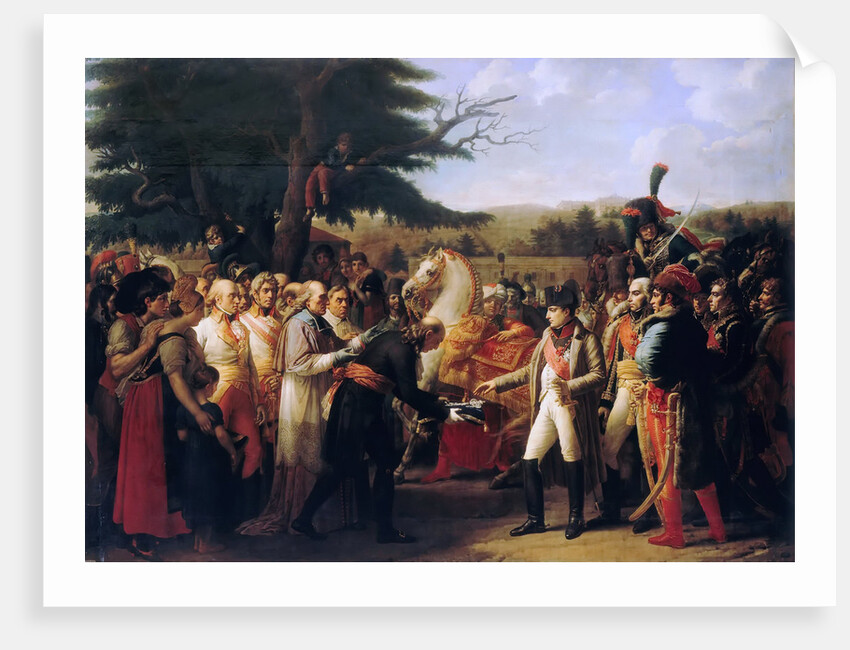 Napoleon Bonaparte Receiving the Keys of Vienna at the Schönbrunn Palace, 13th November 1805 by Anne Louis Girodet de Roucy Trioson