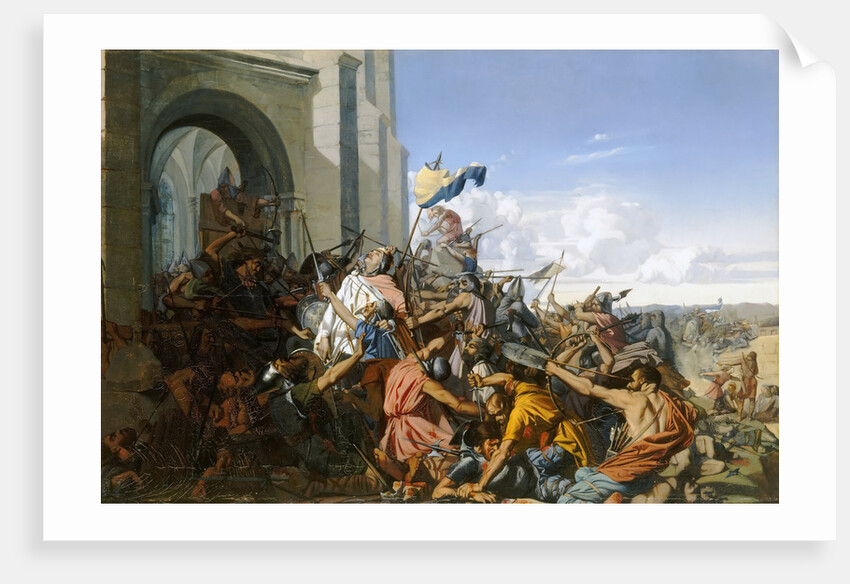 Death of Robert le Fort in the Battle of Brissarthe, 866 by Henri Lehmann