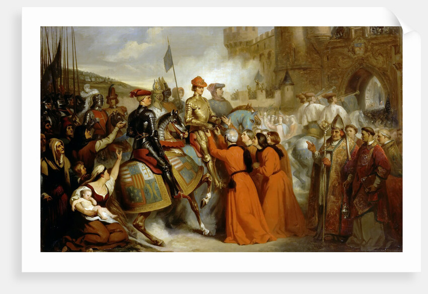 Entry of Charles VII into Rouen, 10 November 1449 by Henri Decaisne