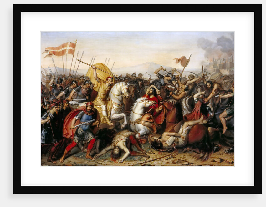 The Battle of Saucourt-en-Vimeu on 3 August 881 by Jean-Joseph Dassy