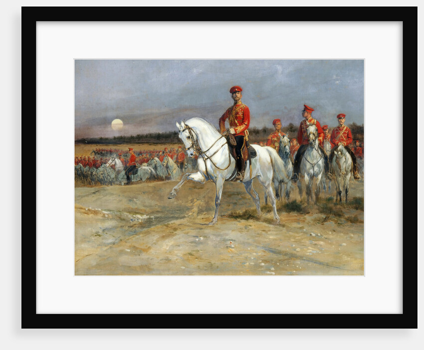 Tsarevich Nicholas Reviewing the Troops by Édouard Detaille