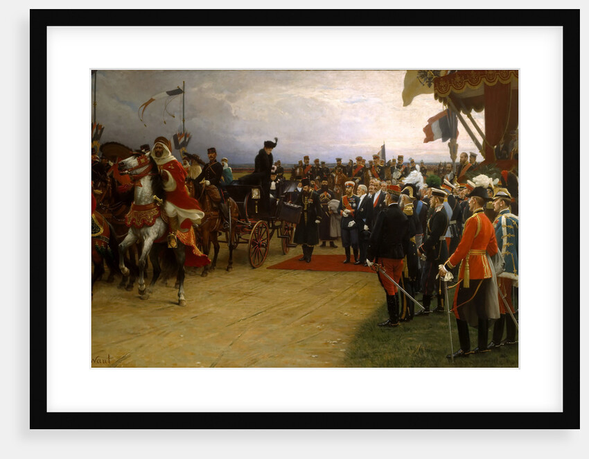 President Emile Loubet Welcoming Tsar Nicolas II and Tsarina Alexandra to the Manoeuvres at Betheny, by Dawant