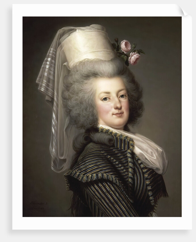 Portrait of Queen Marie Antoinette of France by Adolf Ulrik Wertmüller
