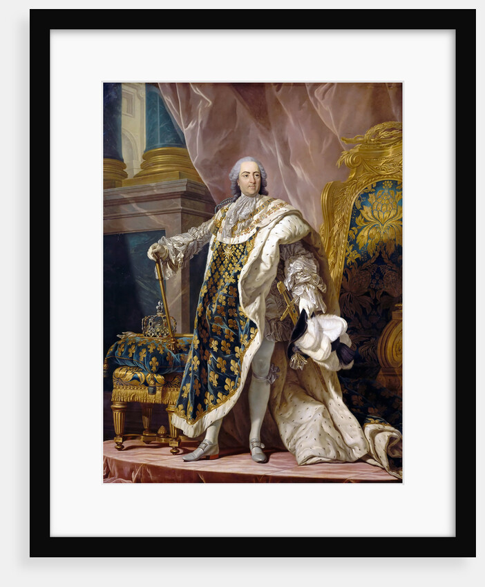 Portrait of Louis XV in his royal costume by Louis Michel Van Loo