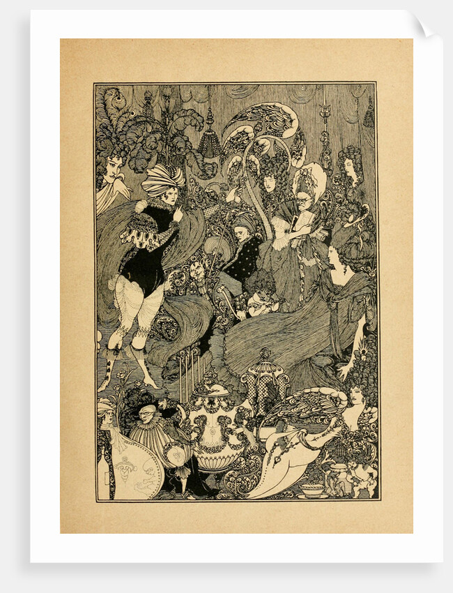 The Rape of the Lock. Illustration for The Cave of Spleen by Alexander Pope by Aubrey Beardsley