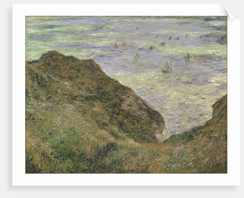 On the cliff at Pourville by Claude Monet