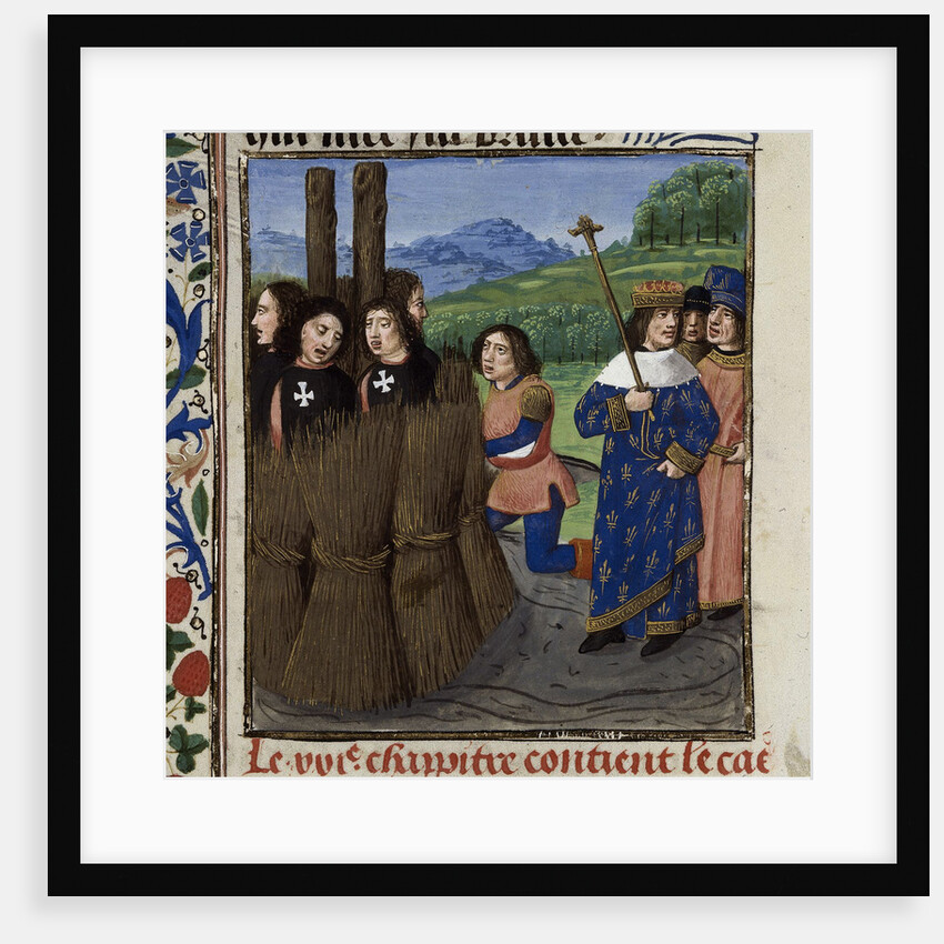 The burning of Templars by Master of the White inscriptions