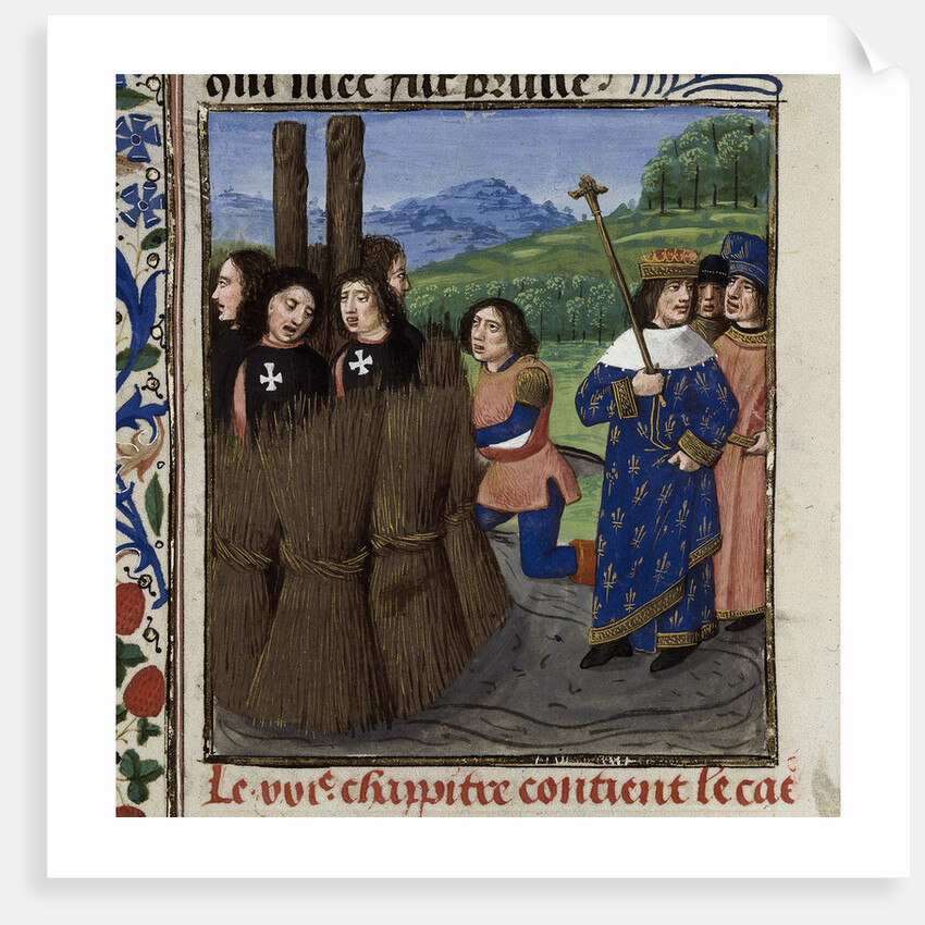The burning of Templars by Master of the White inscriptions
