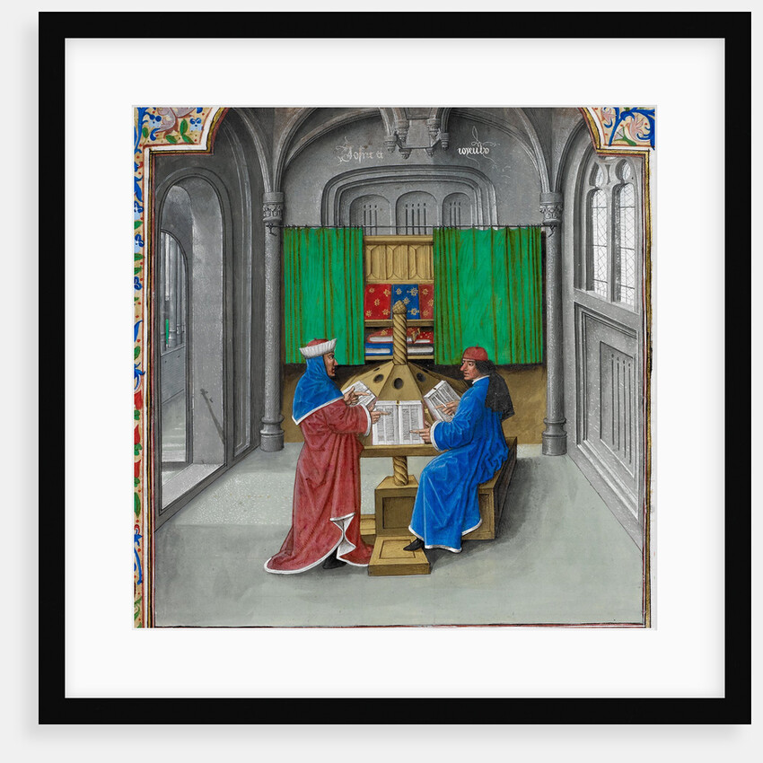 Boccaccio and Petrarch by Master of the White inscriptions