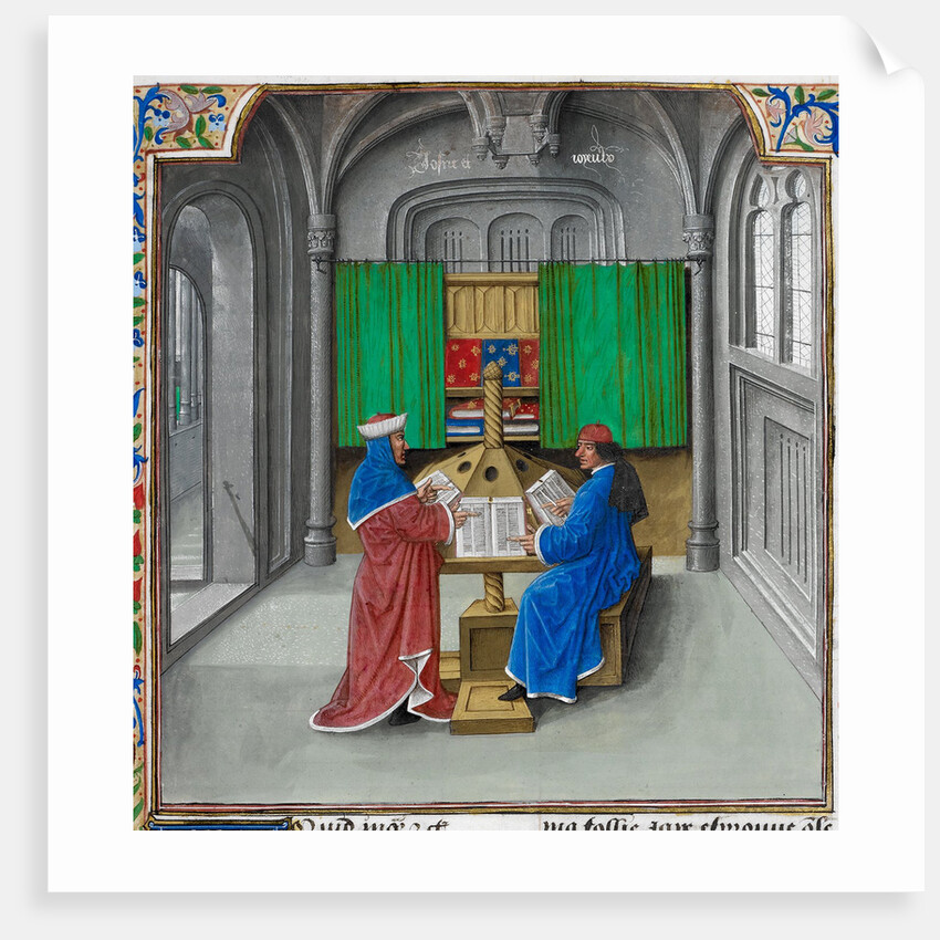 Boccaccio and Petrarch by Master of the White inscriptions