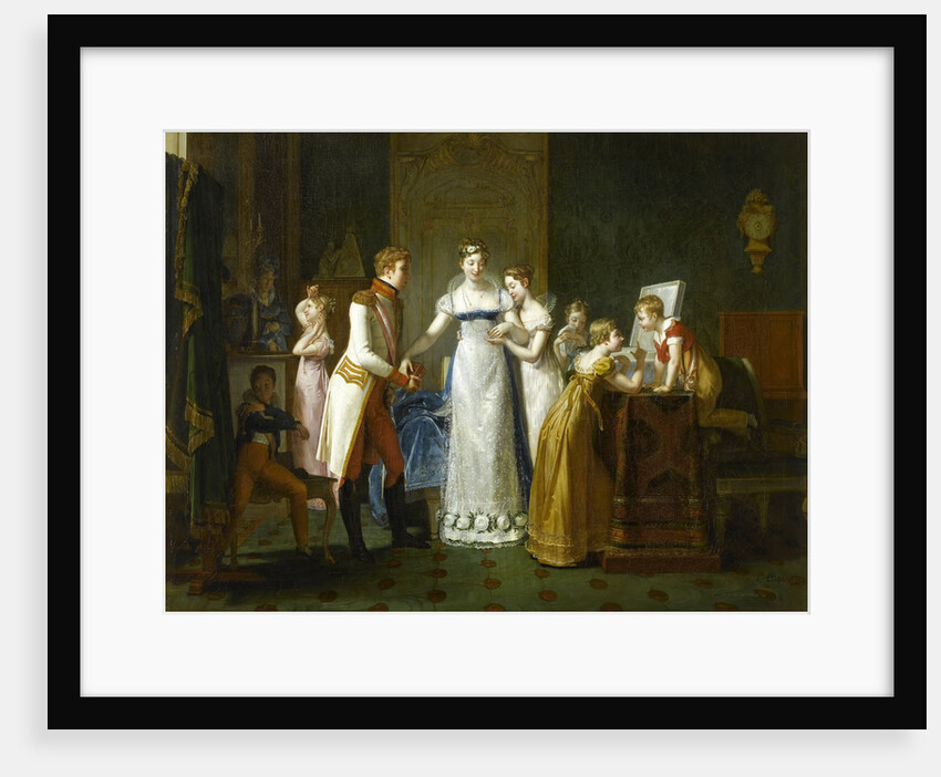Marie-Louise of Austria Bidding Farewell to her Family in Vienna, 13th March 1810 by Pauline Auzou