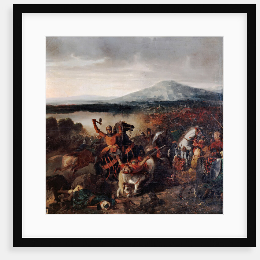 Roger I of Sicily at the Battle of Cerami in 1061 by Prosper Lafaye