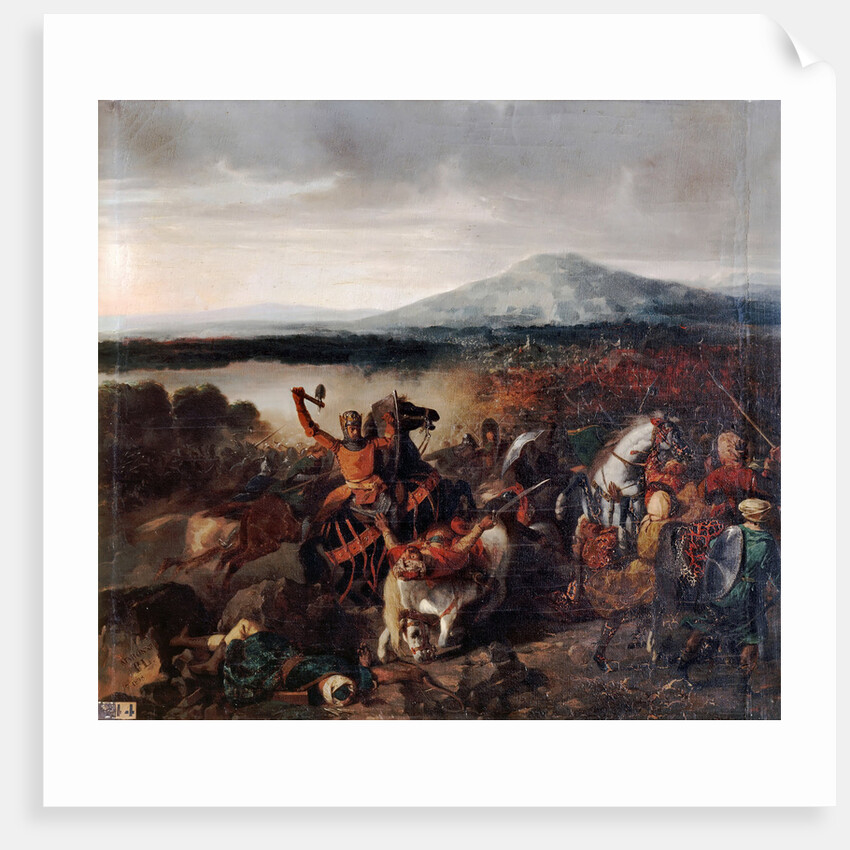 Roger I of Sicily at the Battle of Cerami in 1061 by Prosper Lafaye