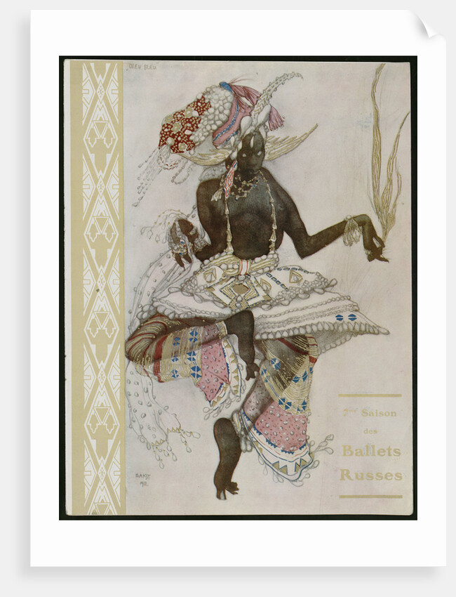 Title page of Souvenir program for Ballets Russes by Léon Bakst