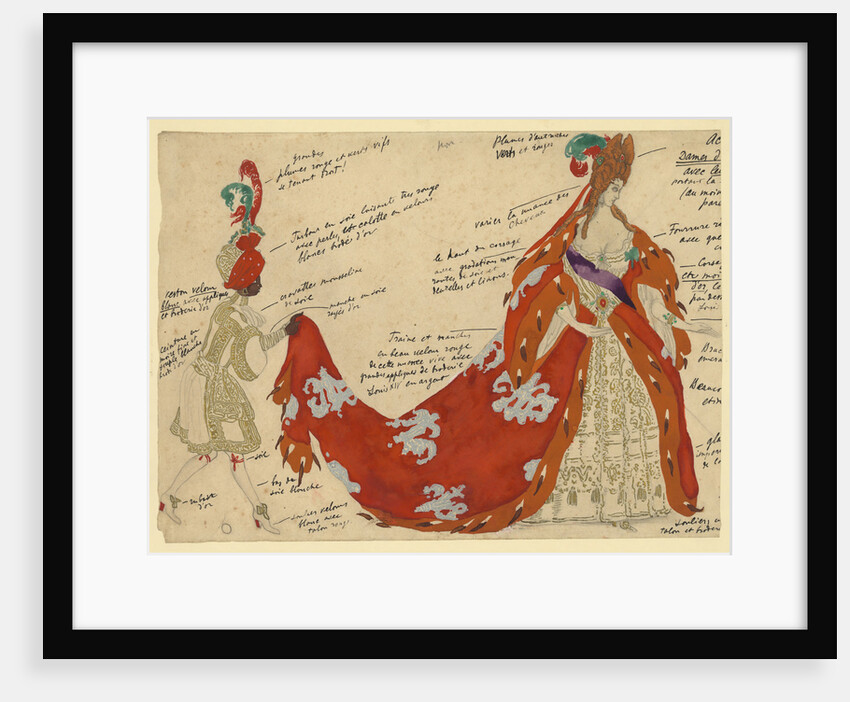 Costume design for the ballet Sleeping Beauty by P. Tchaikovsky by Léon Bakst