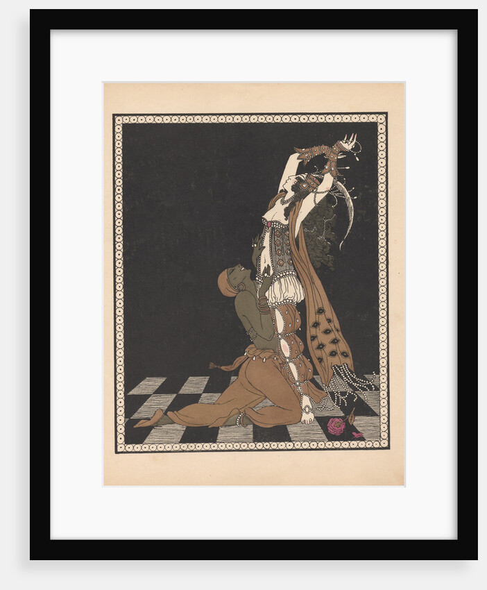 Ida Rubinstein and Vaslav Nijinsky in the ballet Scheharazade by George Barbier