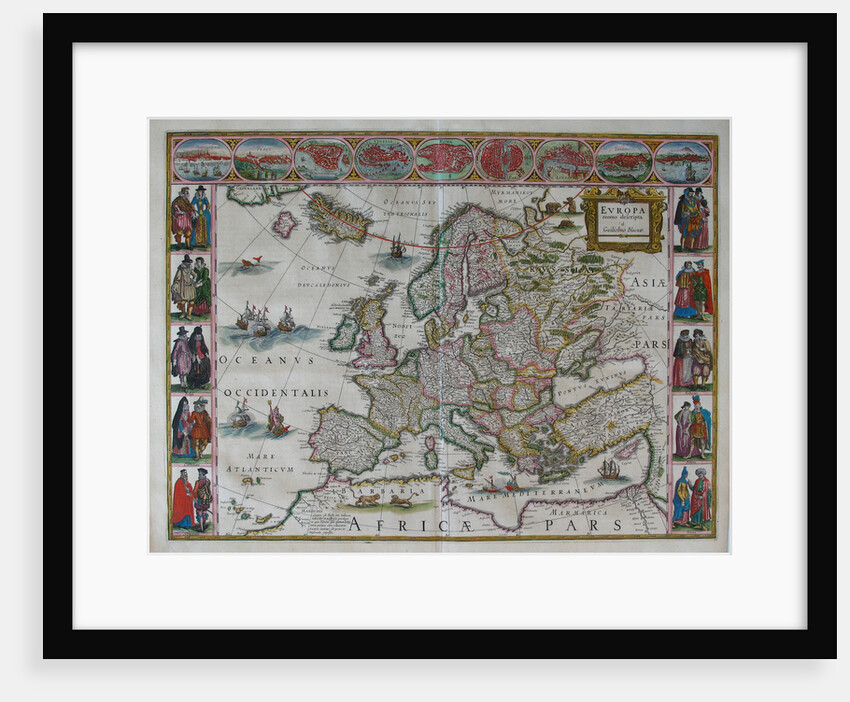 Europe Map by Joan Blaeu
