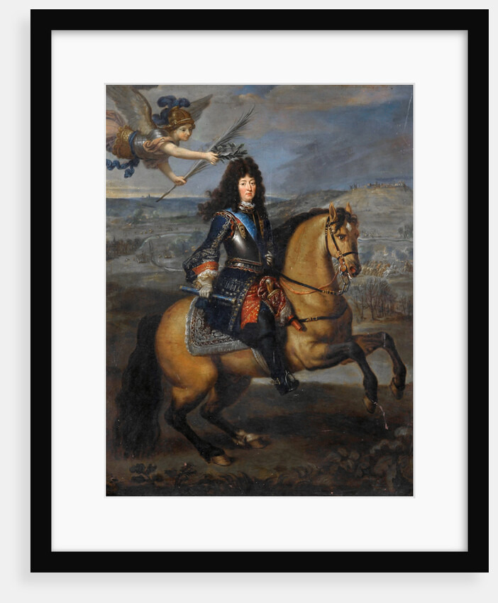 Equestrian portrait of Louis XIV at the Siege of Namur by Pierre Mignard