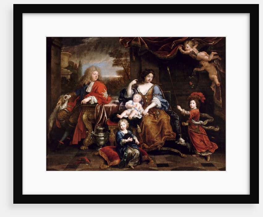 Louis of France, Grand Dauphin, with his family by Pierre Mignard