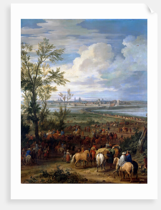The Siege of Ypres, March 1678 by Adam Frans van der Meulen