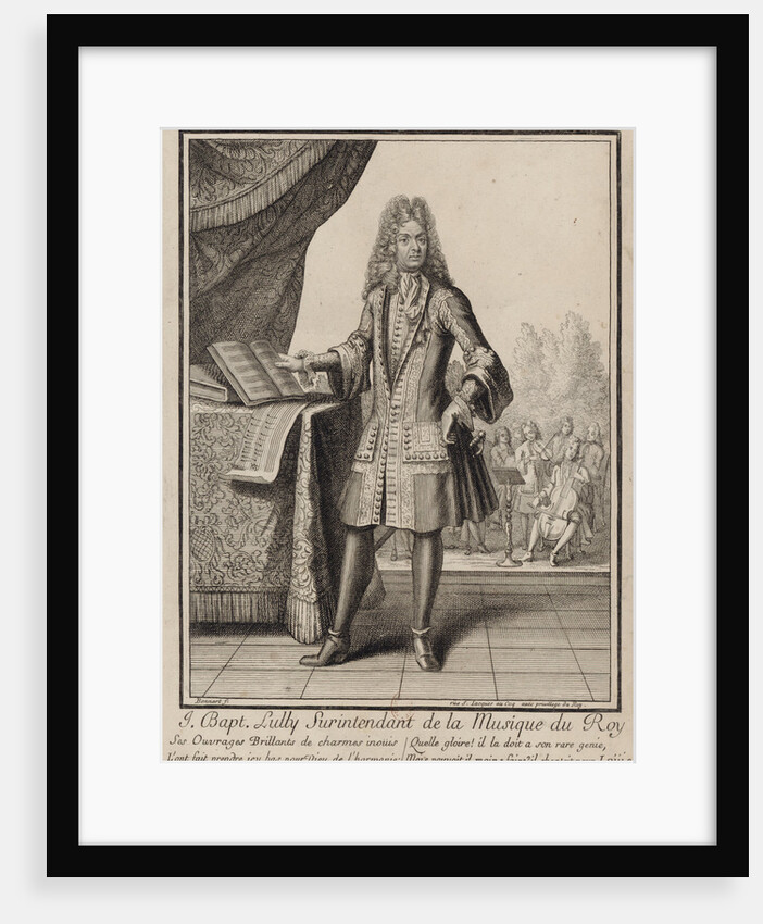 Jean-Baptiste Lully by Henri Bonnart