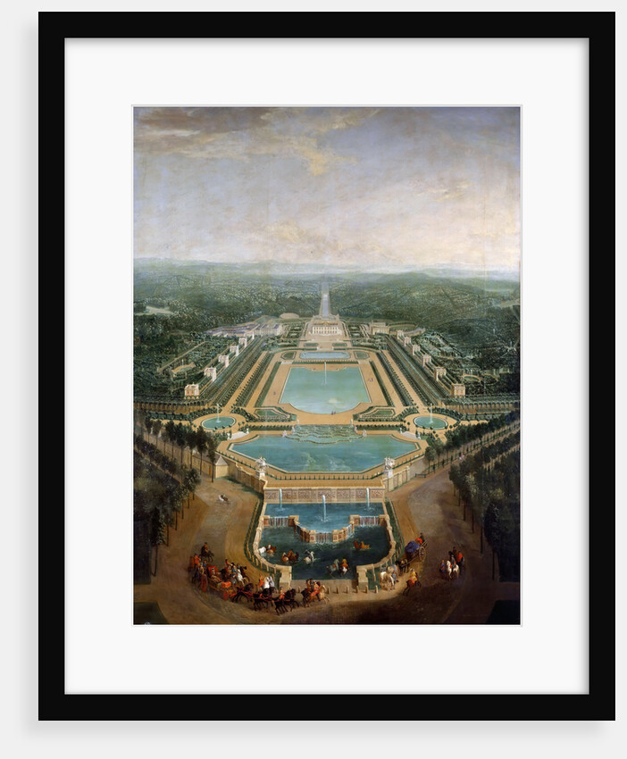 General view of the chateau and gardens at Marly, around 1724 by Pierre-Denis II Martin