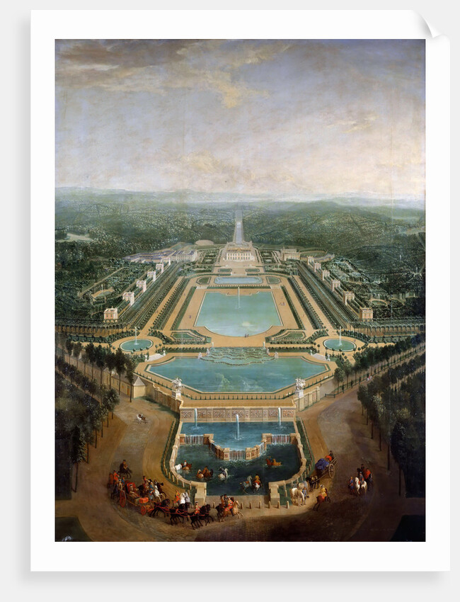 General view of the chateau and gardens at Marly, around 1724 by Pierre-Denis II Martin