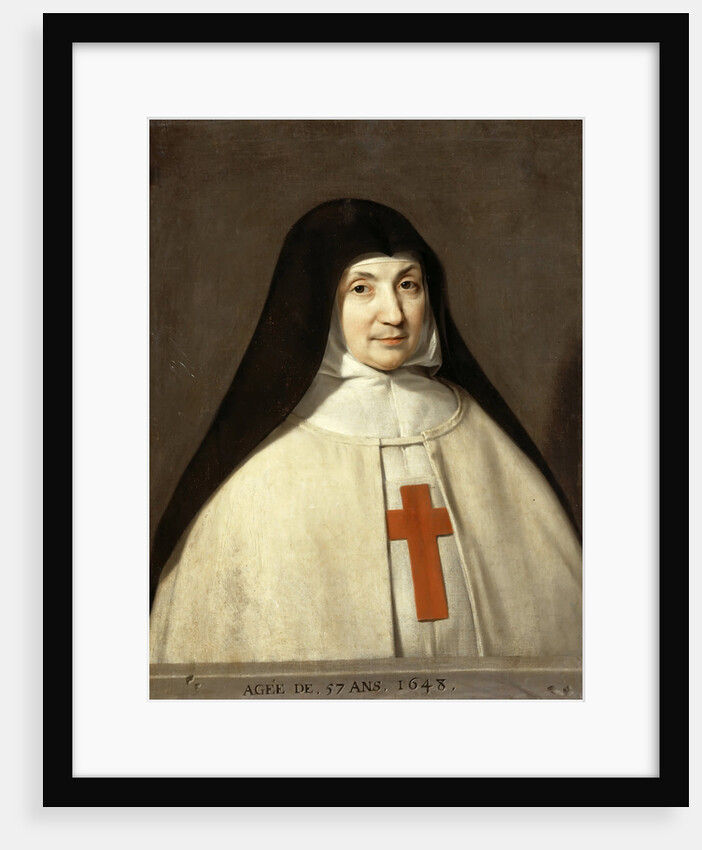Portrait of Angélique Arnauld, Abbess of the Abbey of Port-Royal by Philippe de Champaigne