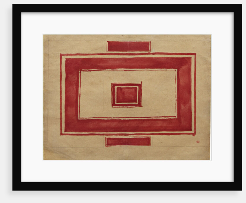 Ceiling plan for the Red Theatre, Leningrad by Kasimir Severinovich Malevich