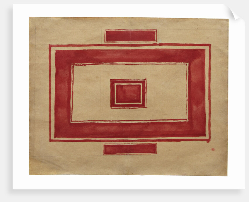 Ceiling plan for the Red Theatre, Leningrad by Kasimir Severinovich Malevich