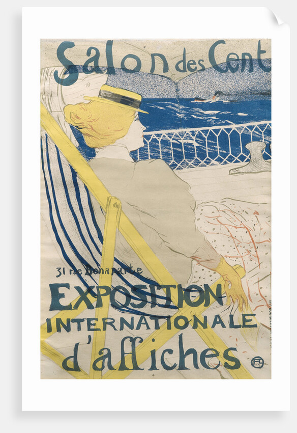 La passagere du 54 - Promenade en yacht (Salon des Cent) by Henri de Toulouse-Lautrec