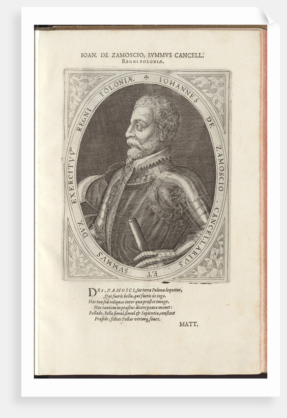 Hetman Jan Zamoyski by Dominicus Custos