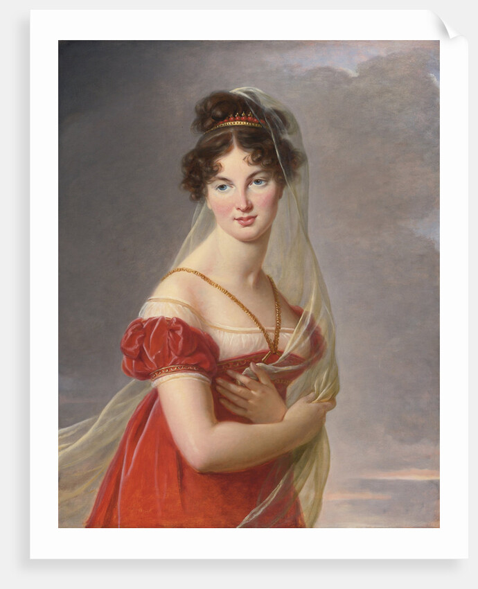 Portrait of Aglae Angelique Gabrielle de Gramont, wife of General Alexander Lvovich Davy by Marie Louise Elisabeth Vigée-Lebrun