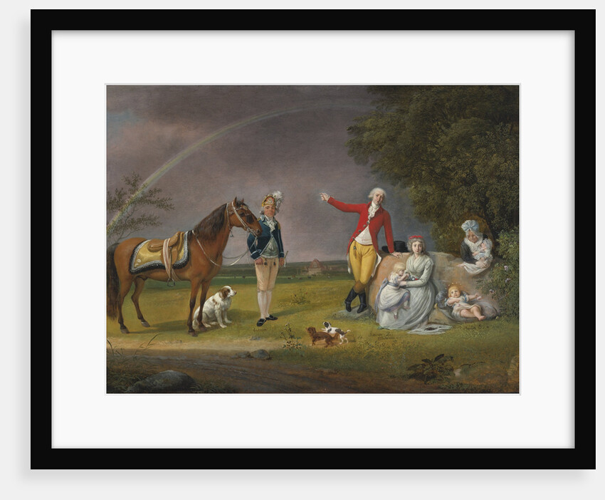 Portrait of Prince Alexander Michaylovich Belosselsky-Belozersky and his family by Johann Christian Klengel